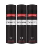 DENVER Black Code Premium Body Talc - 100Gm (Pack of 3) | Scented Talcum Powder - Fast UK Delivery