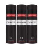 DENVER Black Code Premium Body Talc - 100Gm (Pack of 3) | Scented Talcum Powder - Fast UK Delivery