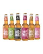 Coolberg Non Alcoholic Beer Assorted Flavors 330ml Glass Bottle - Pack of 6 (330ml x 6) Peach, Mint, Malt, Cranberry, Ginger & Strawberry - Fast UK Delivery