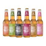 Coolberg Non Alcoholic Beer Assorted Flavors 330ml Glass Bottle - Pack of 6 (330ml x 6) Peach, Mint, Malt, Cranberry, Ginger & Strawberry - Fast UK Delivery