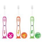 Chicco Toothbrush 3Y-8Y 3 Pack- Pink, Orange & Green - Fast UK Delivery