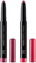 FACESCANADA Ultime Pro Hd Intense Matte Lipstick + Primer - Bold Wine (Maroon) & Faces Canada Ultime Pro Hd Intense Matte Lipstick + Primer - Mulberry Magic (Plum) - Fast UK Delivery