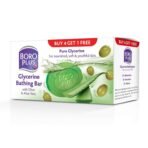 BOROPLUS Glycerine Bathing Bar With Olive & Aloe Vera (125G, Free) - Fast UK Delivery