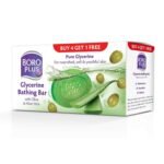 BOROPLUS Glycerine Bathing Bar With Olive & Aloe Vera (125G, Free) - Fast UK Delivery