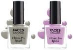 FACESCANADA Faces Splash Glossy Finish Nail Enamel, Viola 41, 8 Ml And Faces Glossy Splash Nail Enamel, Sere 44, 8 Ml - Fast UK Delivery