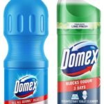 Domex Disinfectant Floor Cleaner, With Power Of Sodium Hypochlorite 1 ltr & Domex FreshGuard Toilet Cleaner,Lime Fresh, 1 ltr - Fast UK Delivery