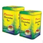 DUNCANS FINEST HAND - PICKED LEAF TEA Darjeeling Tea, 100% Orthodox Tea (250 Gram x 2 Tin Caddy Pack) | Darjeeling Loose Leaf Black Tea - Fast UK Delivery