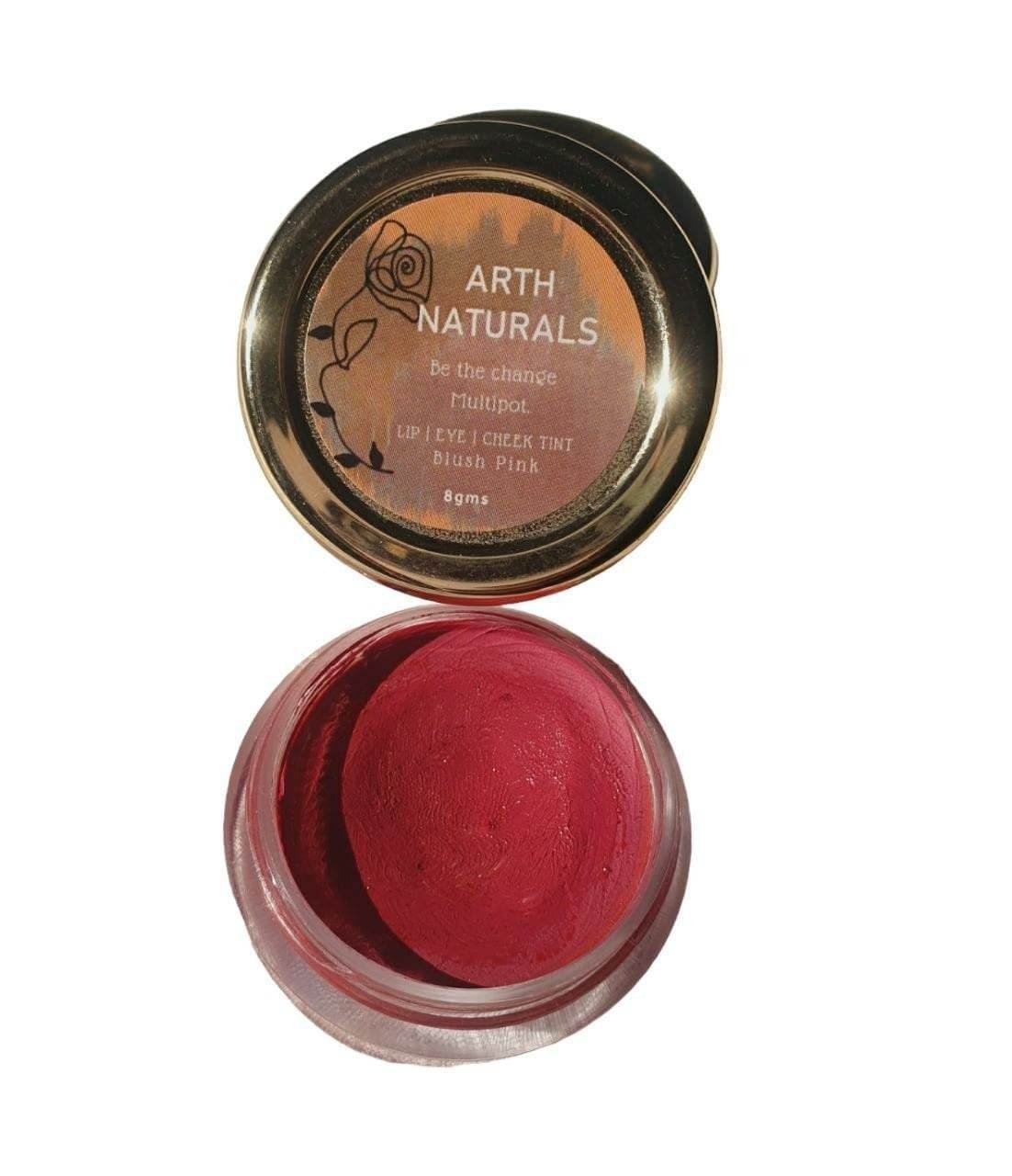 uk61tu4vro7kL-1-1.jpg Arth Naturals -Lip|Eye|Cheek| Tint- Be the Change Multipot-Blush Pink-Unisex Product- Natural Ingredients- Organic - Halal Product-Non-Alcoholic 8gms - Fast UK Delivery - Image 1