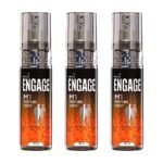 Engage M1 Perfume Spray for Men, 360ml ( 120ml, Combo Pack of 3 ) - Fast UK Delivery