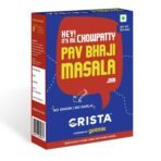 CRISTA Jain Chowpatty Pav Bhaji Masala | Premium Spices Blend | Vegan | No Onion | No Garlic | Zero added Colours, Fillers, Additives & Preservatives | 100 gms