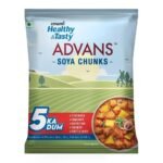 Emami Healthy & Tasty Advans SOYA Chunks 1kg Pouch - Family Pack - Fast UK Delivery