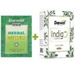 Deewal Khadi Mehndi & Indigo Powder Combo For Both Men And Women, 2 Count - Fast UK Delivery