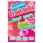 Fruit-Tella Sugar Free Fruit Drops Red Berry Mix Pouch, 45 g - Fast UK Delivery