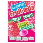 Fruit-Tella Sugar Free Fruit Drops Red Berry Mix Pouch, 45 g - Fast UK Delivery