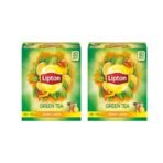 Lipton Green Tea Honey & Lemon 100 Tea Bags-Pack Of 2, 1600 Gram - Fast UK Delivery