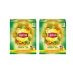 Lipton Green Tea Honey & Lemon 100 Tea Bags-Pack Of 2, 1600 Gram - Fast UK Delivery