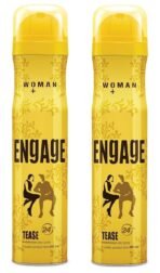 Engage Tease Deodorant For Women, Floral and Lavender, Skin Friendly, 150 ml Deo Body Spray 2Pcs - Fast UK Delivery
