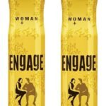 Engage Tease Deodorant For Women, Floral and Lavender, Skin Friendly, 150 ml Deo Body Spray 2Pcs - Fast UK Delivery