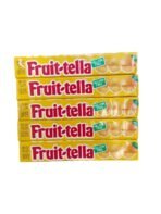 Fruit-tella Chewy Candy Orange Flavour Gelatin Free Pack of 5 (5 X 32.4 grams), 162 grams - Fast UK Delivery
