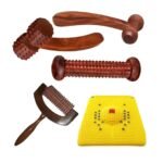 FA INDUSTRIES Wooden Massager Tool for Back, Foot, Neck, Legs, Waist, Body Pain Relief and Massage Therapy - Anti Cellulite Wooden Massage Tools for Muscle Pain Relief (Pack of 5) - Fast UK Delivery