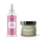 Beaface Combo pack of Dead sea mud and Rosewater spray (2x100ml)