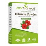 Attar Ayurveda Hibiscus powder for hair growth (100 Grams) | Ideal for Hair pack, Face pack, Eating, and Hibiscus tea | Gudhal Ka Phool Powder | 100% Pure and Natural, No Preservatives - Fast UK Delivery