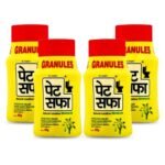 Pet Saffa Granules | Natural Laxative | Constipation Relief | Relief from disgetive problems like Acidity, Gas & Bloating - 60g (Pack of 4) - Fast UK Delivery