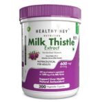 HealthyHey Nutrition Milk Thistle Capsules for Liver Health - High Strenght - 600mg Extract - 300 Veg. Capsules - Fast UK Delivery