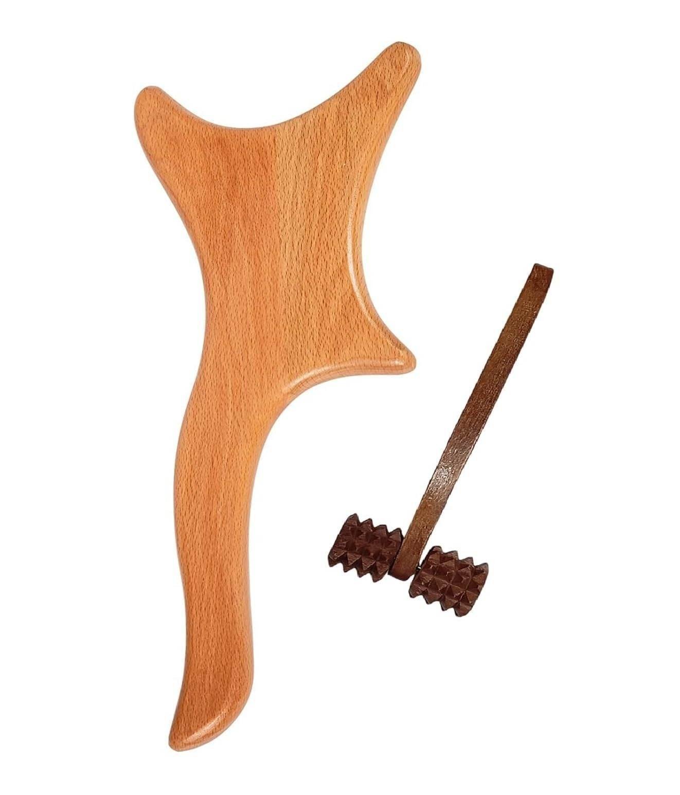 uk61wMxkP5KjL-1-1.jpg FA INDUSTRIES Drainage Massage Paddle Use For Manual Anti-Cellulite Gua Sha Tool Muscle Pain Relief Soft Tissue Therapy Back Legs And Body With Wooden Face Massager, Set of 2 - Fast UK Delivery - Image 1