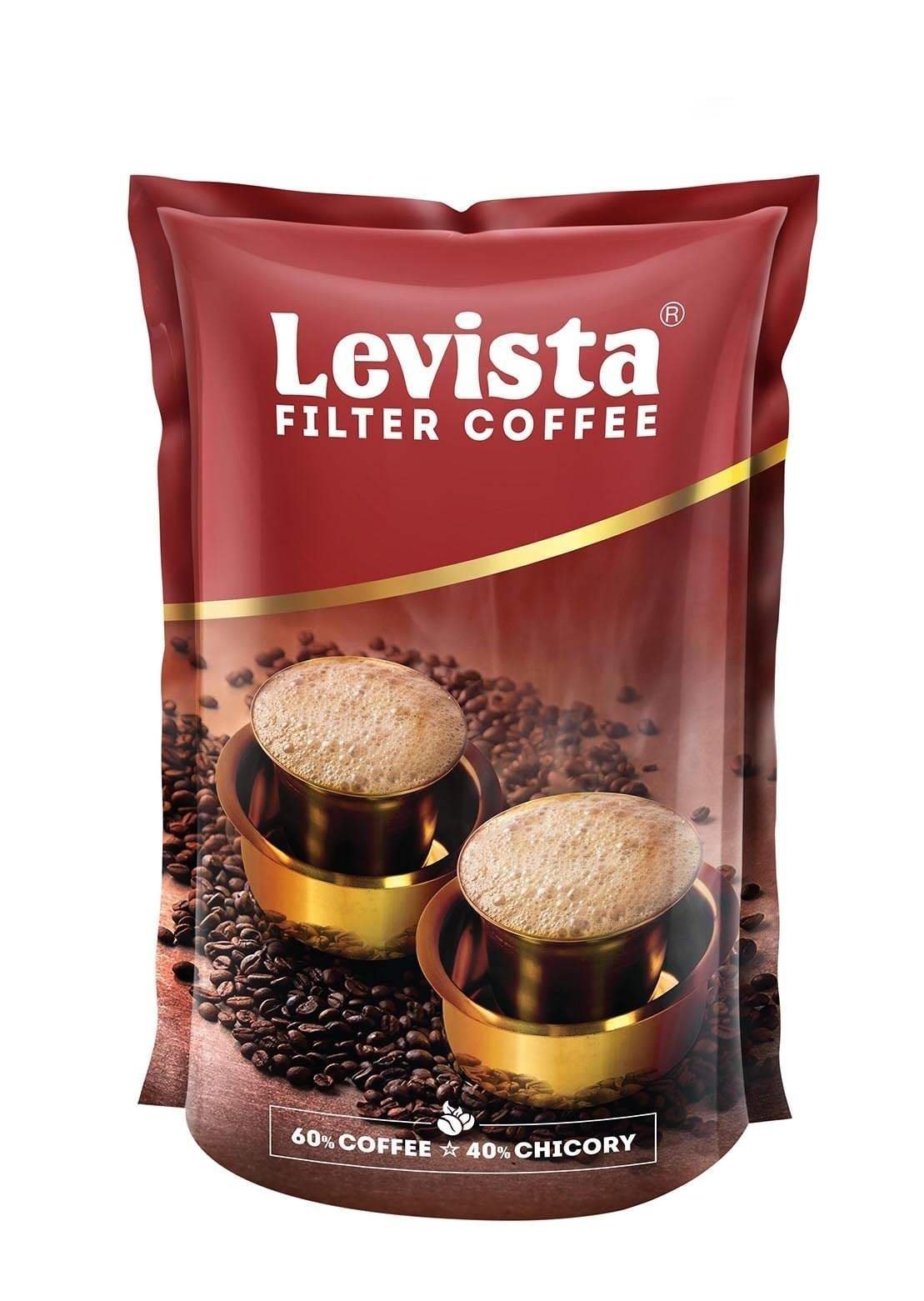 uk61wsOwauE2L-1-1.jpg LEVISTA FILTER COFFEE 60:40-200 GM POUCH - Fast UK Delivery - Image 1