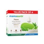 Mamaearth Neem Moisturizing Lotion Soap with Neem & Tea Tree for Skin Purification (Value Pack Of 4)-125 gX4 Units For Skin Protection|Soothes Inflammation|Deeply Cleanses|76% TFM Grade 1 Soap - Fast UK Delivery