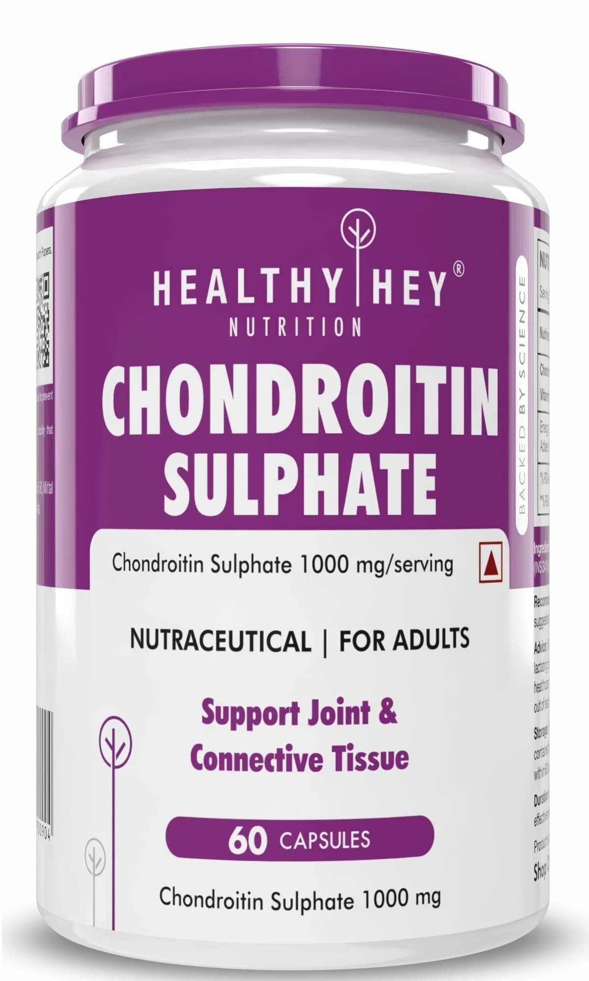 uk61x8C0kOu8L-1-1.jpg HealthyHey Nutrition Chondroitin Sulphate Support for Joints, 60 Capsules - Fast UK Delivery - Image 1