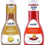 Veeba Sriracha Sauce, 320g & Veeba Vinaigrette Salad Sauce, 320g - Fast UK Delivery