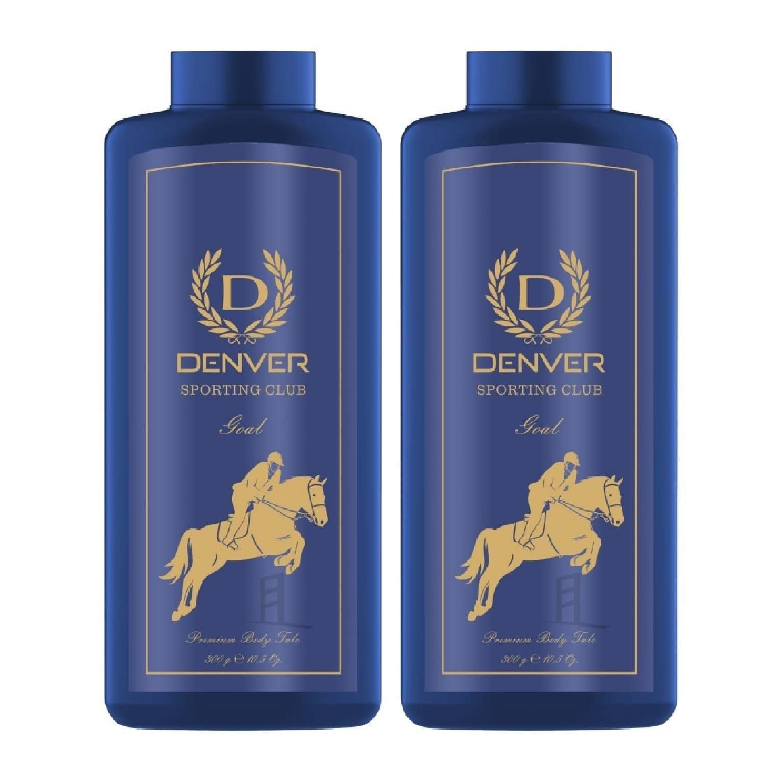 uk61xBkResCnL-1-1.jpg DENVER Goal Talc - 300GM Each (Pack of 2) | Scented Talcum Powder for Men - Fast UK Delivery - Image 1
