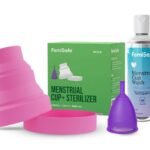 FemiSafe Menstrual Cup Sterilizer and Cup Wash Combo (Medium) - Fast UK Delivery