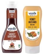 Veeba Honey Mustard Dressing, 300g & Veeba Sauces, Barbeque Sauce, 330g - Fast UK Delivery