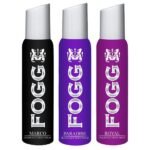 FOGG Paradise Female Royal, Marco And Paradise Spray Deodorant For Women - Combo Pack of 3 - Fast UK Delivery