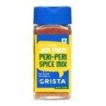 CRISTA Jain Tangy Peri-Peri Spice Mix with No Onion and Garlic, Multi-purpose Seasoning, Trans Fat Free, Vegan Zero added Colours, Fillers, Additives & Preservatives - 45 gms