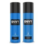 ENVY Dark Deo - 140ML & Nitro Deo - 120ML (Combo Pack of 2) | Long Lasting Fragrance for Men - Fast UK Delivery