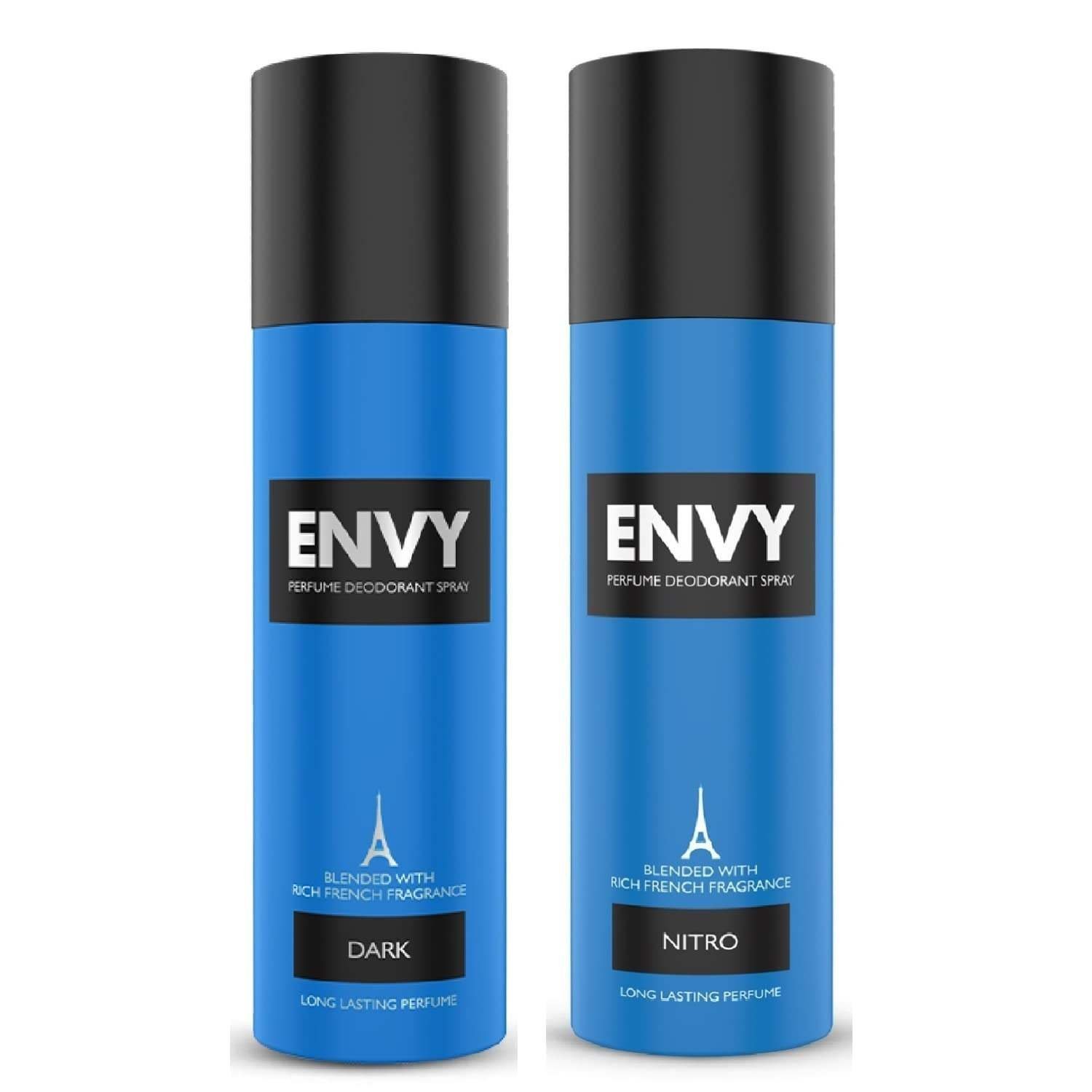 uk61xgkAqltaL-1-1.jpg ENVY Dark Deo - 140ML & Nitro Deo - 120ML (Combo Pack of 2) | Long Lasting Fragrance for Men - Fast UK Delivery - Image 1