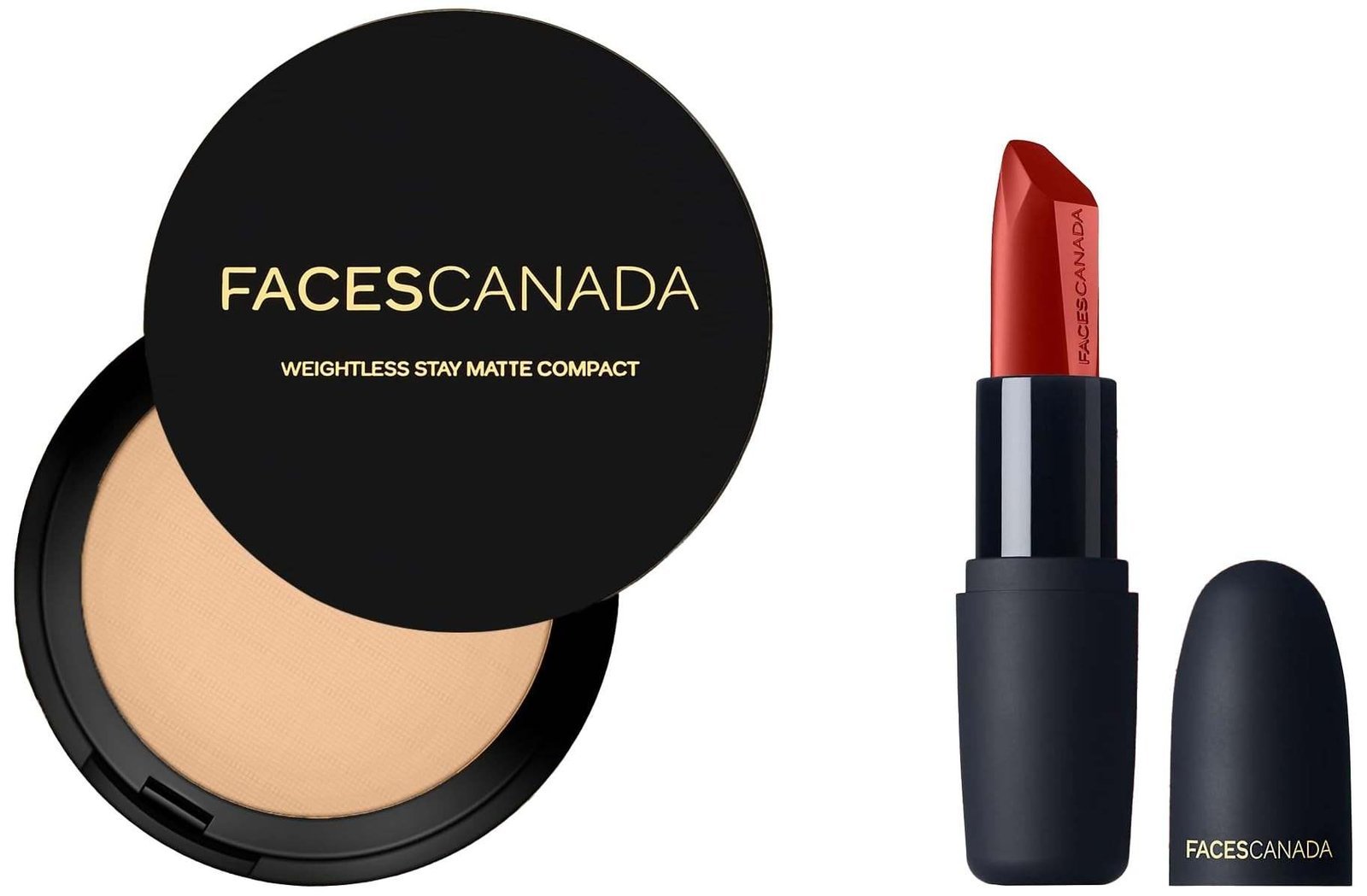 uk61xiLydM5iL-1.jpg FACESCANADA Weightless Stay Matte Finish Compact Powder For All Skin Types - Sand, 9 G, Brown - Fast UK Delivery - Image 1