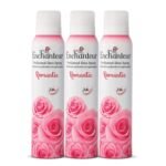 Enchanteur Romantic Perfumed Deo Spray for Women with 24-Hours Odour Protection| Long-Lasting Floral French Fragrance| Refreshing & Gentle Deo Spray| 150ml (Pack of 3) - Fast UK Delivery