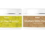 Beaface Combo Lemon Peel Powder Removes Dullness, Skin Brighter - 100gm | Multani Mitti Acne, Blemishes, Pigmentations - 100gm (Pack of 2)