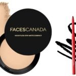 FACESCANADA Weightless Stay Matte Finish Compact Powder - Natural 9 G And Magneteyes Metallic Kajal Pencil - Black, (Pack Of 2), 0.35 gram - Fast UK Delivery