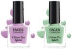 FACESCANADA Splash Nail Enamel, Glossy Finish, Set Of 2 - Linty & Viola (16Ml) - Fast UK Delivery