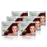 Nisha Cream Hair Color Rich Bright Long Lasting Hair Colouring For Ultra Soft Deep Shine 100% Grey Coverage Conditioning With Natural Herbs Copper Red 40gm (Pack of 6) - Fast UK Delivery