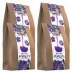 Nattfru Aparajita Tea (Blue Pea) For Healthy Mood & reduce anxiety, Immunity Boosting, Enhances Skin Health with Lemon And Sugar sached, Pack of 4, Each 45gm (15gm x 3 Tea Bags) - Fast UK Delivery