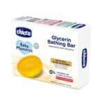 Chicco Baby Moments Glycerin Bathing Bar With 99% Pure Glycerin,75G|Mild Formula For Gentle Cleansing|No Added Colours|Parabens & Phenoxyethanol Free|Dermatologically Tested|Pure Soap Babies Kids - Fast UK Delivery