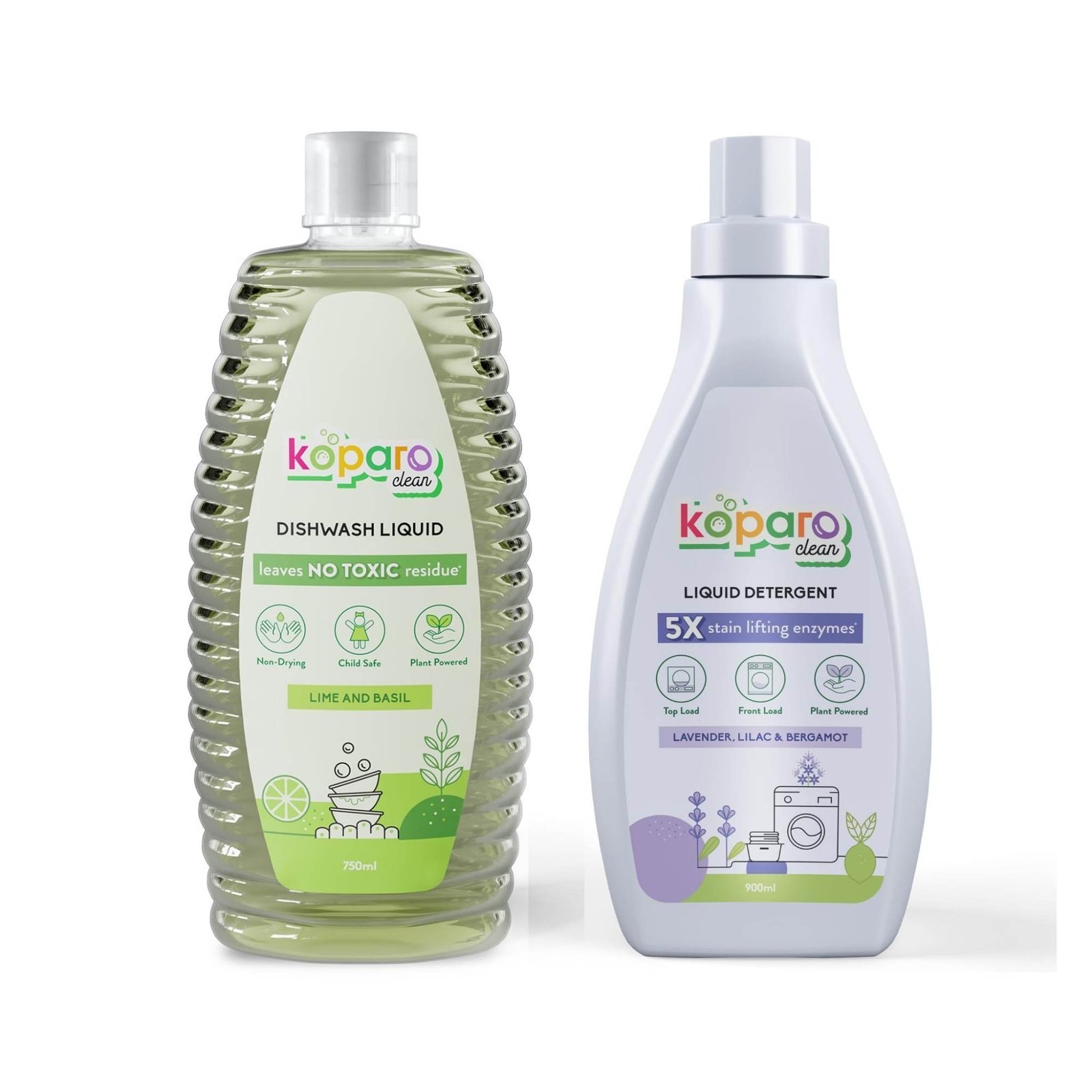 uk710n3iPna4L-1-1.jpg Koparo Natural Dishwash Liquid 750ml and Laundry Liquid Detergent 900ml | Eco Friendly, Plant Based & Non Toxic - Fast UK Delivery - Image 1