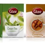 GTEE Green Tea Bags - Regular & Cinnamon Tea Bags, 25 Tea bags (Pack of 2) - Fast UK Delivery